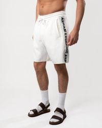 Armani Exchange - Drawstring Shorts With Logo Tape - Lyst