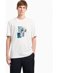 ARMANI EXCHANGE - Milano/new York Landmarks Graphic - Lyst