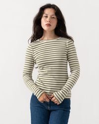 Joules - Sophie Long Sleeve Ribbed Fitted T-Shirt - Lyst