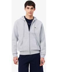 Lacoste - Fleece Full-Zip Classic Fit Hoodie - Lyst