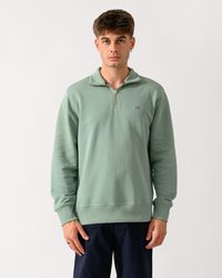 GANT - Regular Fit Shield Logo Half Zip Sweatshirt - Lyst