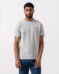 BOSS - Tee Stretch Cotton T-Shirt With Contrast Logo - Lyst