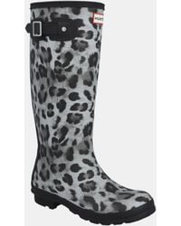 HUNTER - Original Tall Insulated Snow Leopard Boot - Lyst