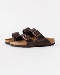 Birkenstock - Arizona Soft Footbed Oiled Leather Sandals - Lyst