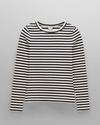 Joules - Sophie Long Sleeve Ribbed Fitted T-Shirt - Lyst