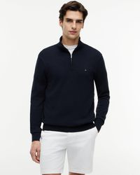 Tommy Hilfiger - Essential Cotton 1/4 Zip Mock Sweatshirt - Lyst