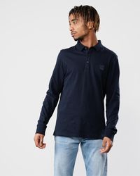 BOSS - Passerby Long Sleeve Polo Shirt - Lyst