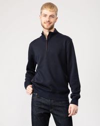 GANT - Sacker Rib Half Zip Sweatshirt Colour: 433 Evening, Size: M - Lyst