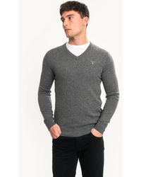 Extrafine Lambswool V-Neck Sweater GANT Men's Md