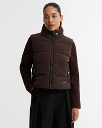 Barbour - Balaton Faux Velvet Quilted Hybrid Jacket - Lyst