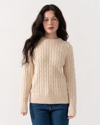 Joules - Classic Cable Knit Jumper - Lyst