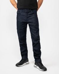 BOSS - Re.maine Regular Fit Dark Blue Comfort-stretch Denim Jeans Nos - Lyst