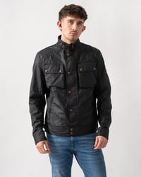 Belstaff - Racemaster Waxed Cotton Compact Field Jacket - Lyst