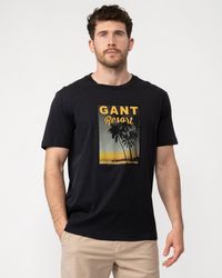 GANT - Washed Graphic Short Sleeve - Lyst