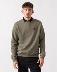 Napapijri - Badge Crew Neck Sweatshirt - Lyst