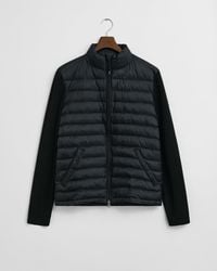 GANT - Mixed Media Hybrid Jacket - Lyst