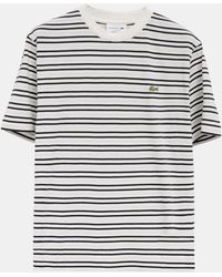 Lacoste - Stripe Classic Fit T-Shirt - Lyst