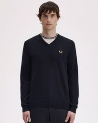 Fred Perry - Classic V Neck Jumper - Lyst