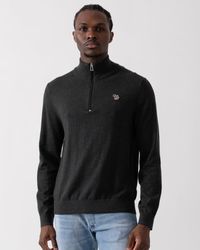 Paul Smith - Ps Zebra Badge 1/4 Zip Jumper - Lyst