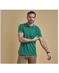 barbour washed polo shirt