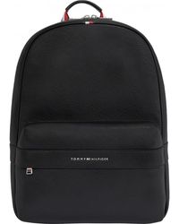Tommy Hilfiger Casual Pu Logo Backpack - Black