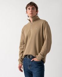 GANT - Regular Fit Shield Logo Half Zip Sweatshirt - Lyst