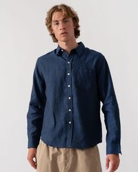 COLORFUL STANDARD - Long Sleeve Linen Shirt - Lyst