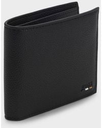 BOSS - Ray Faux-Leather Folding Wallet With Signature-Stripe Trim - Lyst