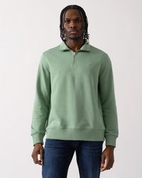 GANT - Regular Fit Shield Logo Half Zip Sweatshirt - Lyst