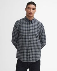 Barbour - Hawks Check Long Sleeve Oxford Shirt Colour: Bleached, Size: L - Lyst