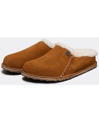 Birkenstock - Zermatt Premium Shearling Suede Clogs - Lyst