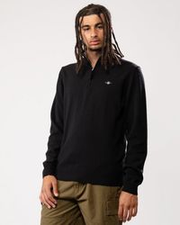 GANT - Superfine Lambswool Half Zip Cardigan - Lyst