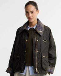 Barbour - Icons Tartan Collar Spey Wax Jacket - Lyst