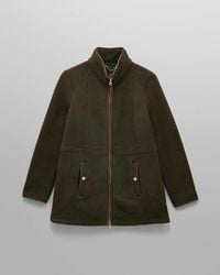 Joules - Heritage Longline Fleece Jacket - Lyst