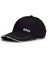 BOSS - Cap-1 Cotton-twill Cap With Logo Detail Nos - Lyst