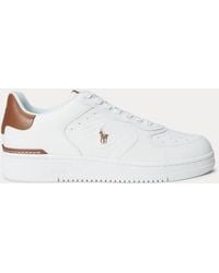 Ralph Lauren - Masters Court Leather Sneaker - Lyst