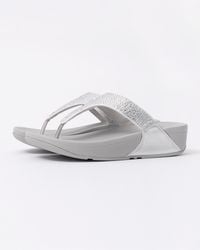 Fitflop - Lulu Crystal-mix Toe-post Sandals - Lyst