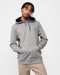 Paul Smith - Ps Regular Fit Cotton Zebra Logo Hoodie - Lyst