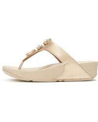 Fitflop - Lulu Ultra-Jewel Metallic Toe-Post Sandals - Lyst