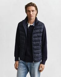 GANT - Light Down Padded Gilet - Lyst