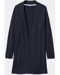 Crew - Rib Texture Cardigan - Lyst