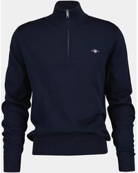GANT - Classic Cotton Shield Logo Half Zip Jumper - Lyst