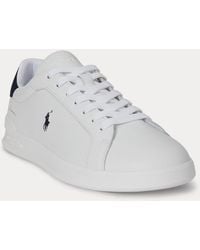 Ralph Lauren - Heritage Court Ii Leather Sneaker - Lyst