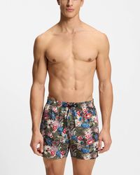 BOSS - Piranha Tropical Print Quick-Drying Swim Shorts - Lyst