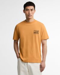 Barbour - Steve Mcqueen Grange Graphic T-Shirt - Lyst