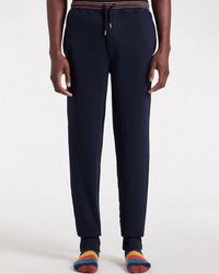 Paul Smith - Cotton Jersey Lounge Pants With Artist Stripe Waistband - Lyst