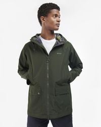 Barbour - Hooded Domus Waterproof Jacket Size: L - Lyst