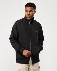 GANT - Regular Fit Shield Logo Full Zip Sweatshirt Size: L - Lyst