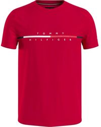 Tommy Hilfiger Corp Split Logo - Red