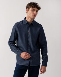 Paul Smith - Ps Long Sleeve Tailored Fit Shirt With Sports Stripe Buttons Size: L - Lyst